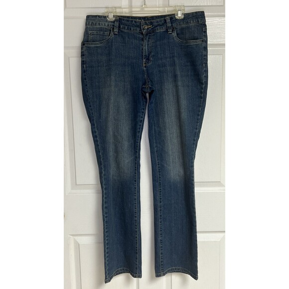 Sonoma Denim - Sonoma Womens Curvy Bootcut Jeans Size 14 Mid Rise Stretch 33" Inseam